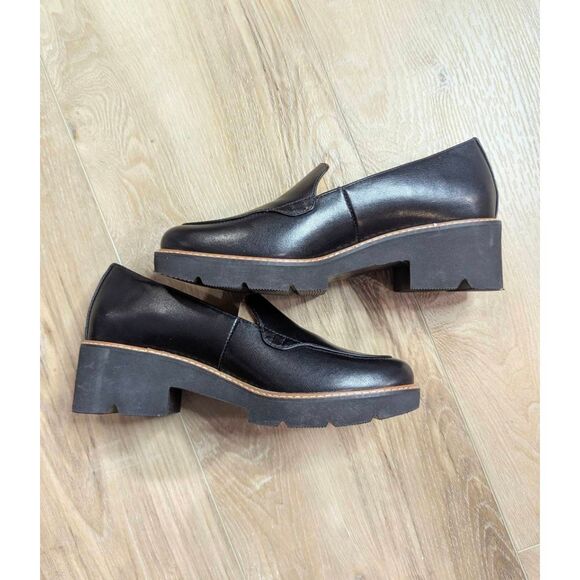 Naturalizer Cabaret Platform Loafers Black Leather Womens 8 NWOB Slip on - Picture 5 of 10